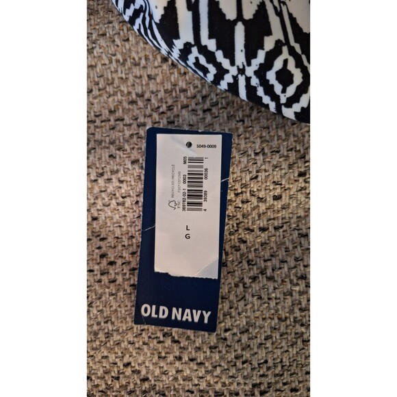 Coco Reef Contour Athena Draped Halter Bra Sized Bikini Top Black White 10/34C-D - Picture 8 of 9